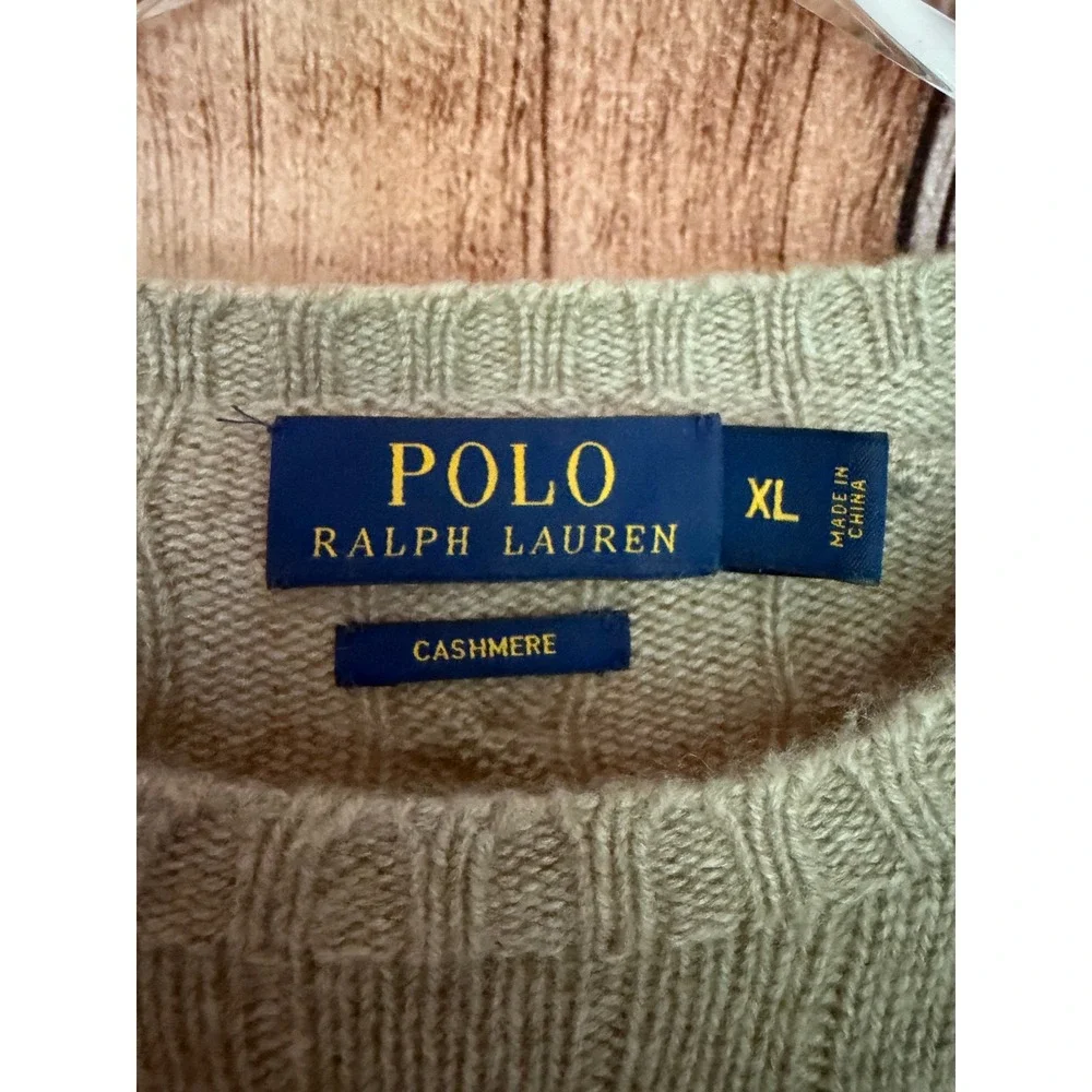 Polo Ralph Lauren Cashmere Cable‎ Knit Sweater Timeless Winter Preppy Luxury XL